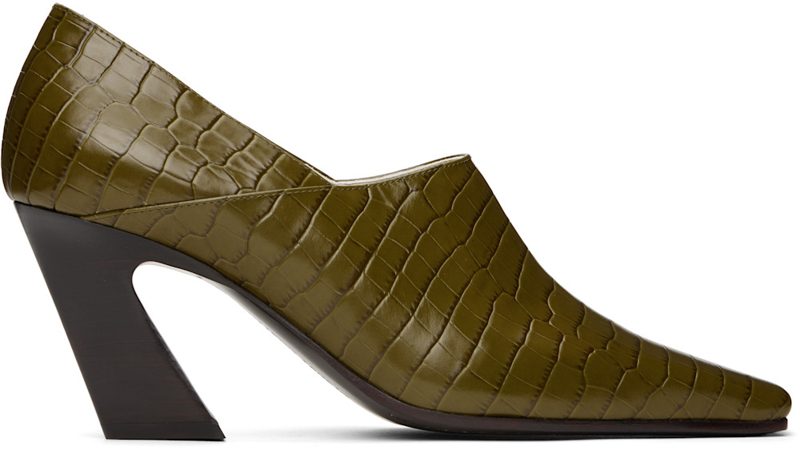 Green Lewis Heels 242798F122009