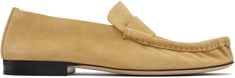 The Row Tan Soft Loafers 252359F121006