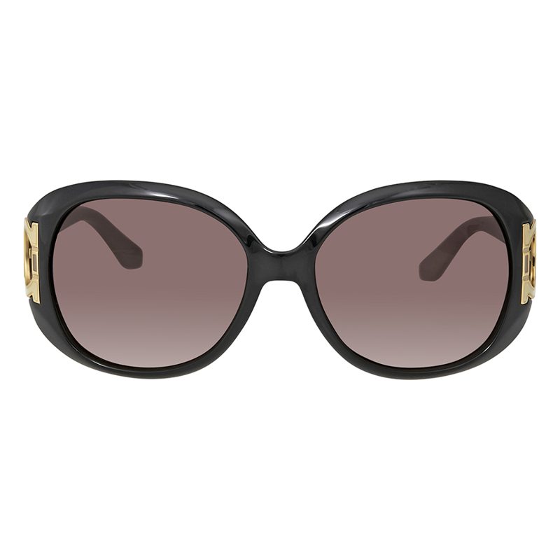 Brown Gradient Oval Sunglasses SF668 001 57