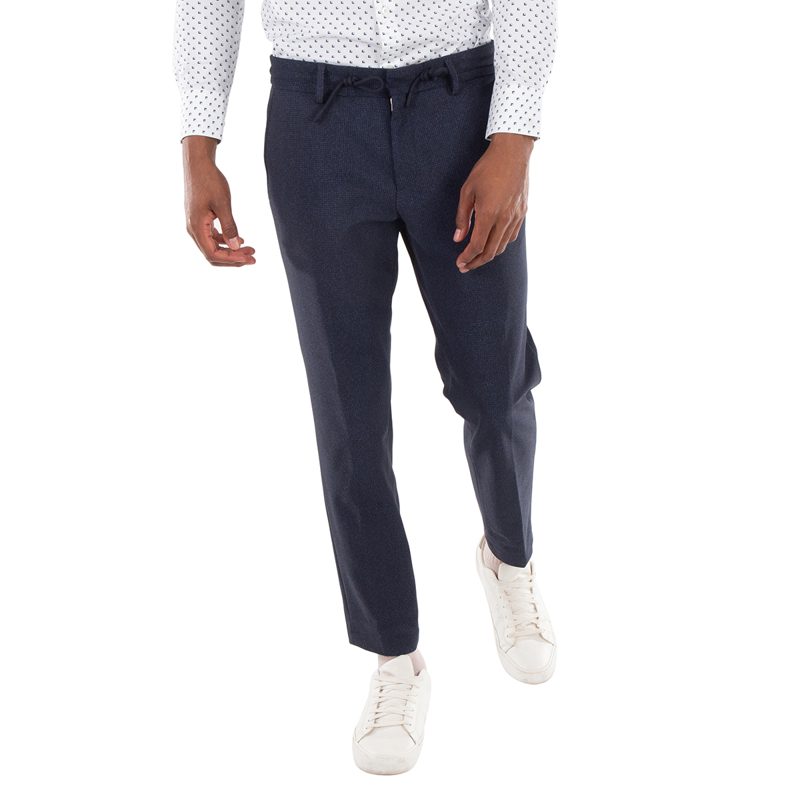 Hugo [보스] Micro-Patterned Slim-Fit Trousers