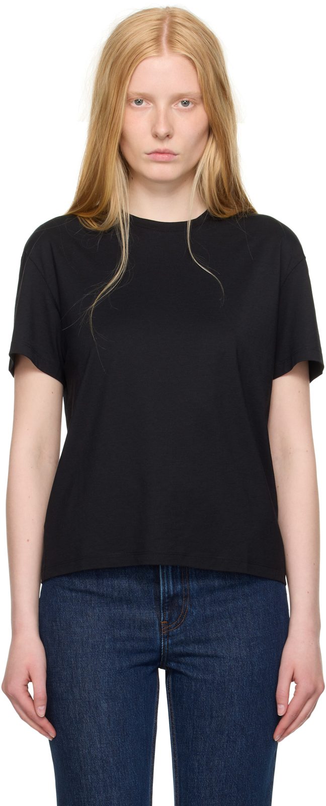 TOTEME Black Classic T-shirt 252771F110003