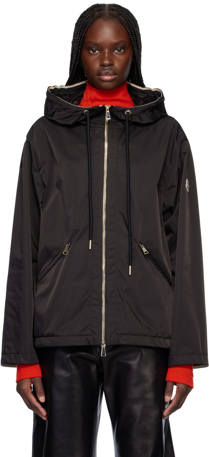 Black Cassiopea Hooded Jacket 251111F063049