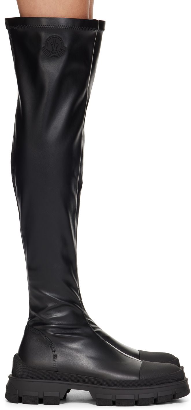 Black Hevea High Tall Boots 242111F115000