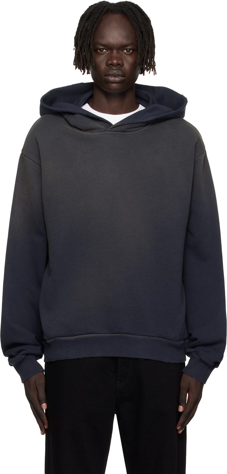 Black Logo Hoodie 252129M202000