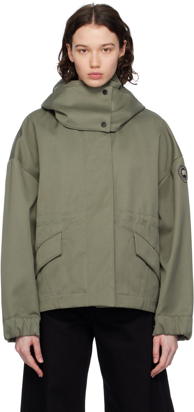 Khaki Olivine Jacket 241014F063006