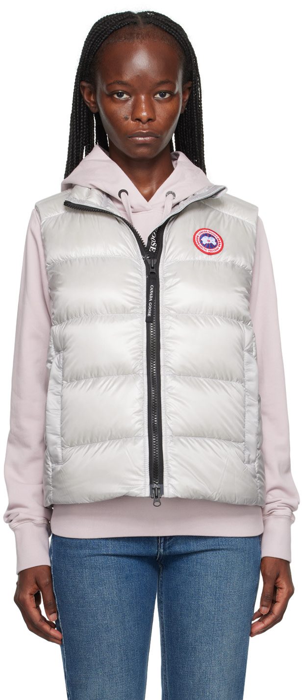 Gray Cypress Down Vest 232014F068008