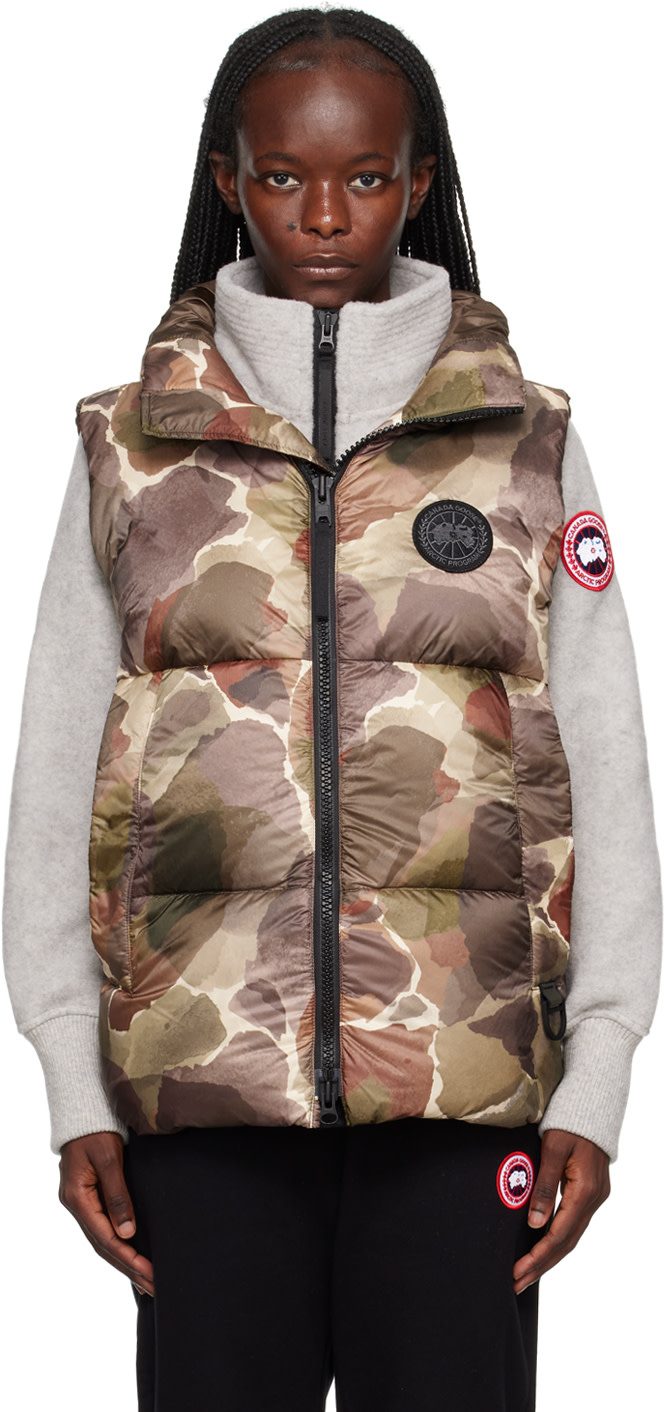 Brown Everett Down Vest 232014F068001