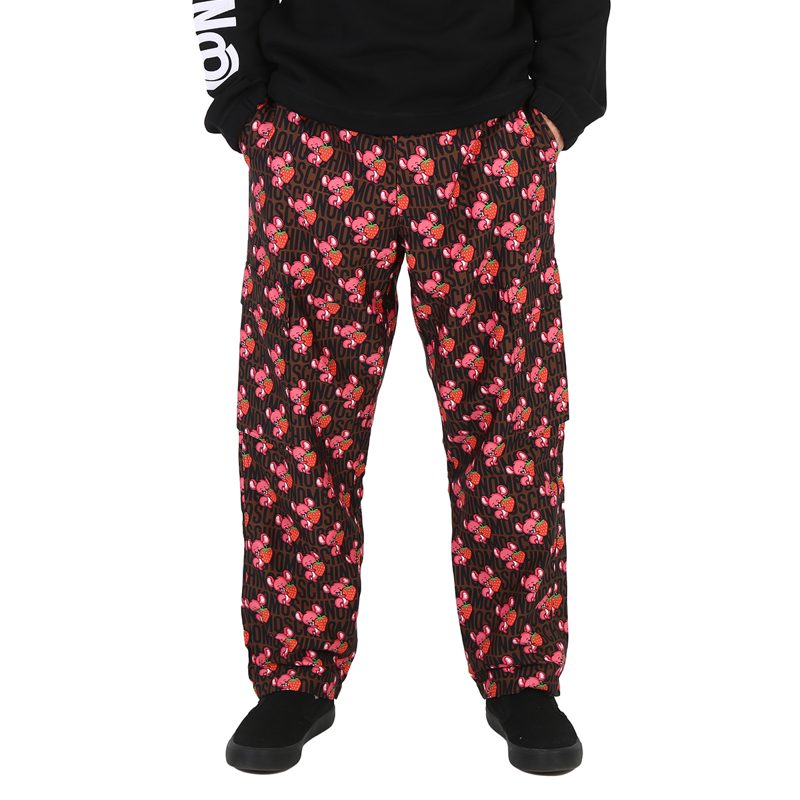 Moschino All-Over Animal Printed Straight Leg Cargo Pants