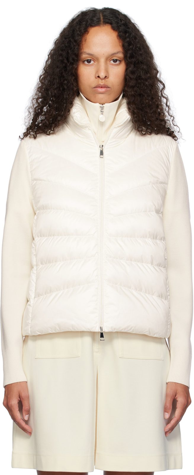 오프화이트 Padded Wool Down Cardigan 242111F061053