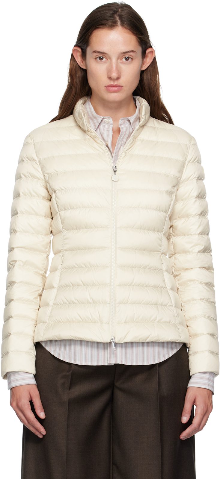 Beige Igelle Down Jacket 252111F063010