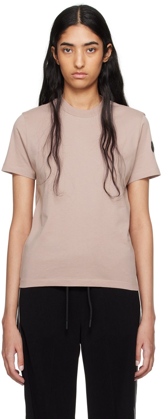 Pink Pleated T-Shirt 242111F110016