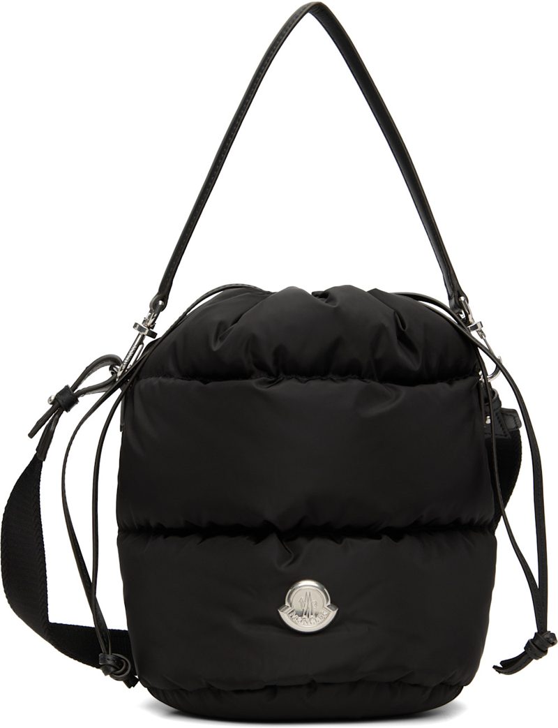 Black Caradoc Water-Repellent Bucket Bag 252111F048002