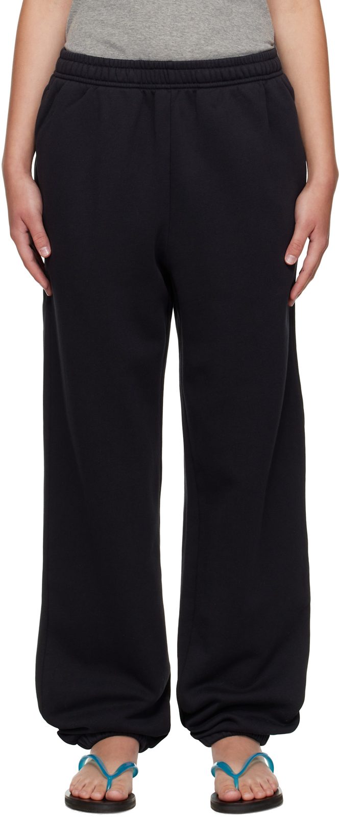 Black Cotton Sweatpants 252129F086001