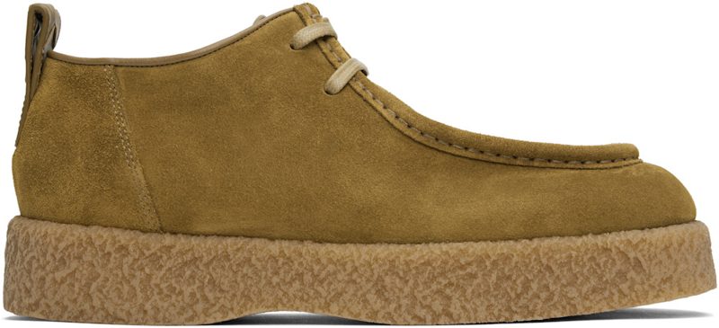 Beige Torino Lace-Up Derbys 251798M225000