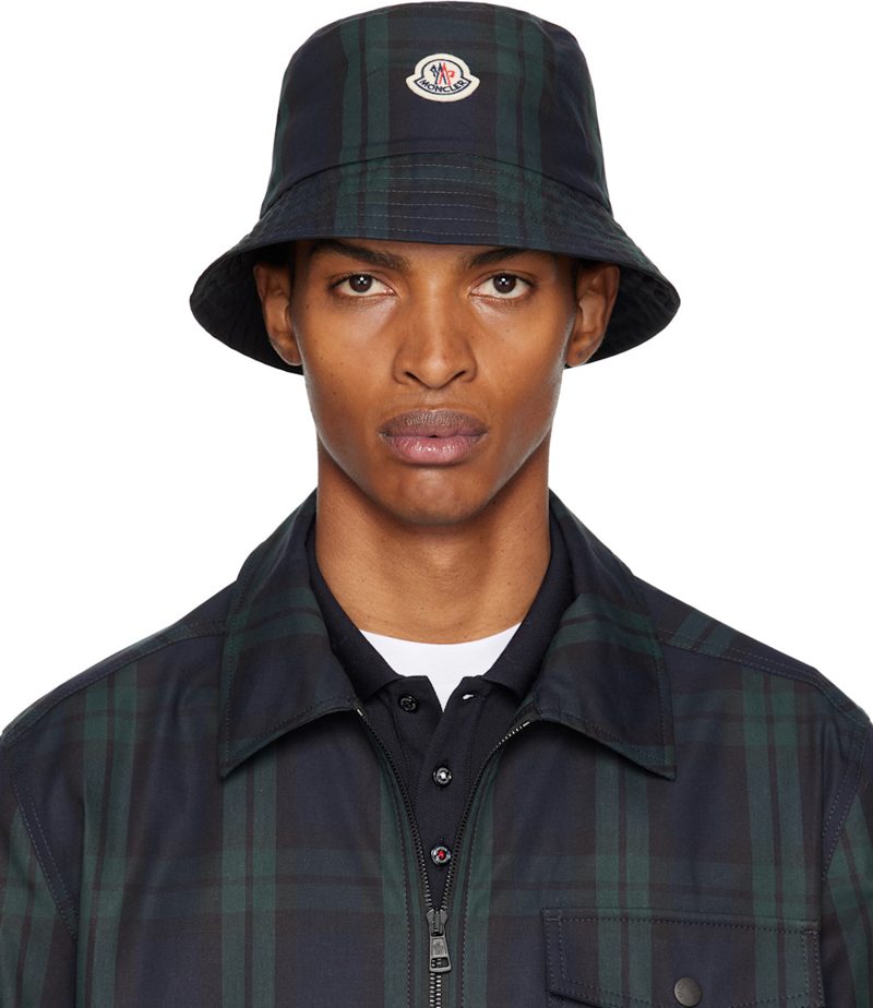 Navy & Black Reversible Bucket Hat 252111M140000