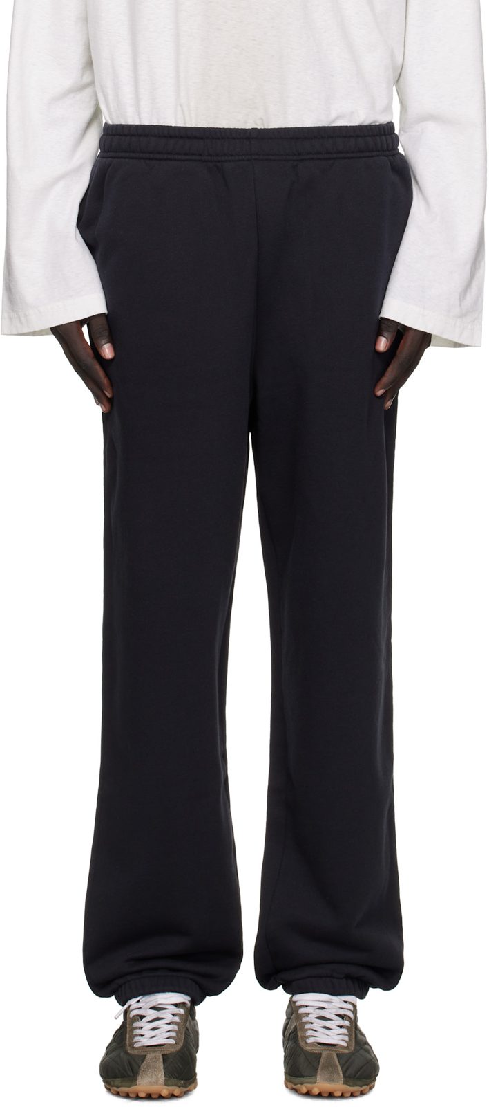 Black Cotton Sweatpants 252129M190001