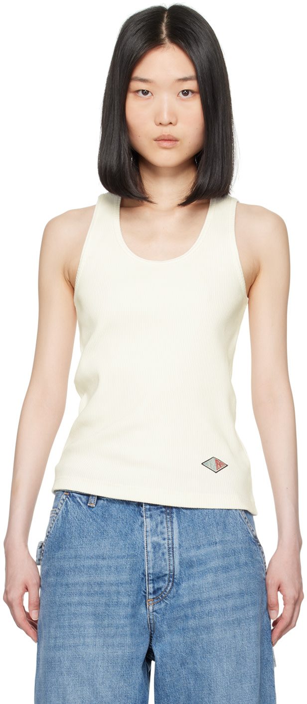 오프화이트 Compact Rib Tank Top 242798F111000