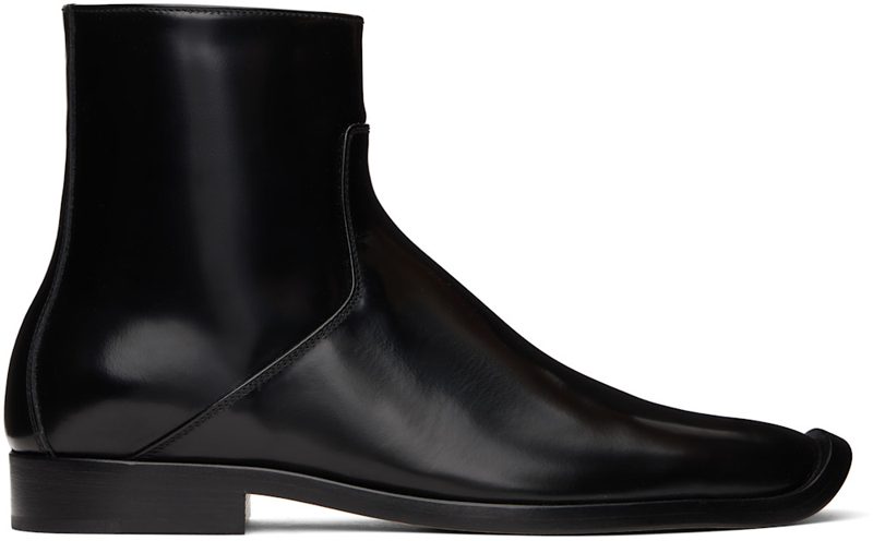 Black Comma Ankle Boots 242798M228003