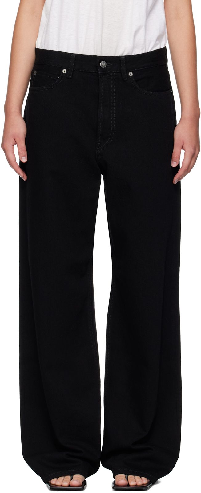 Black Loose Fit 1981 Jeans 252129F069029