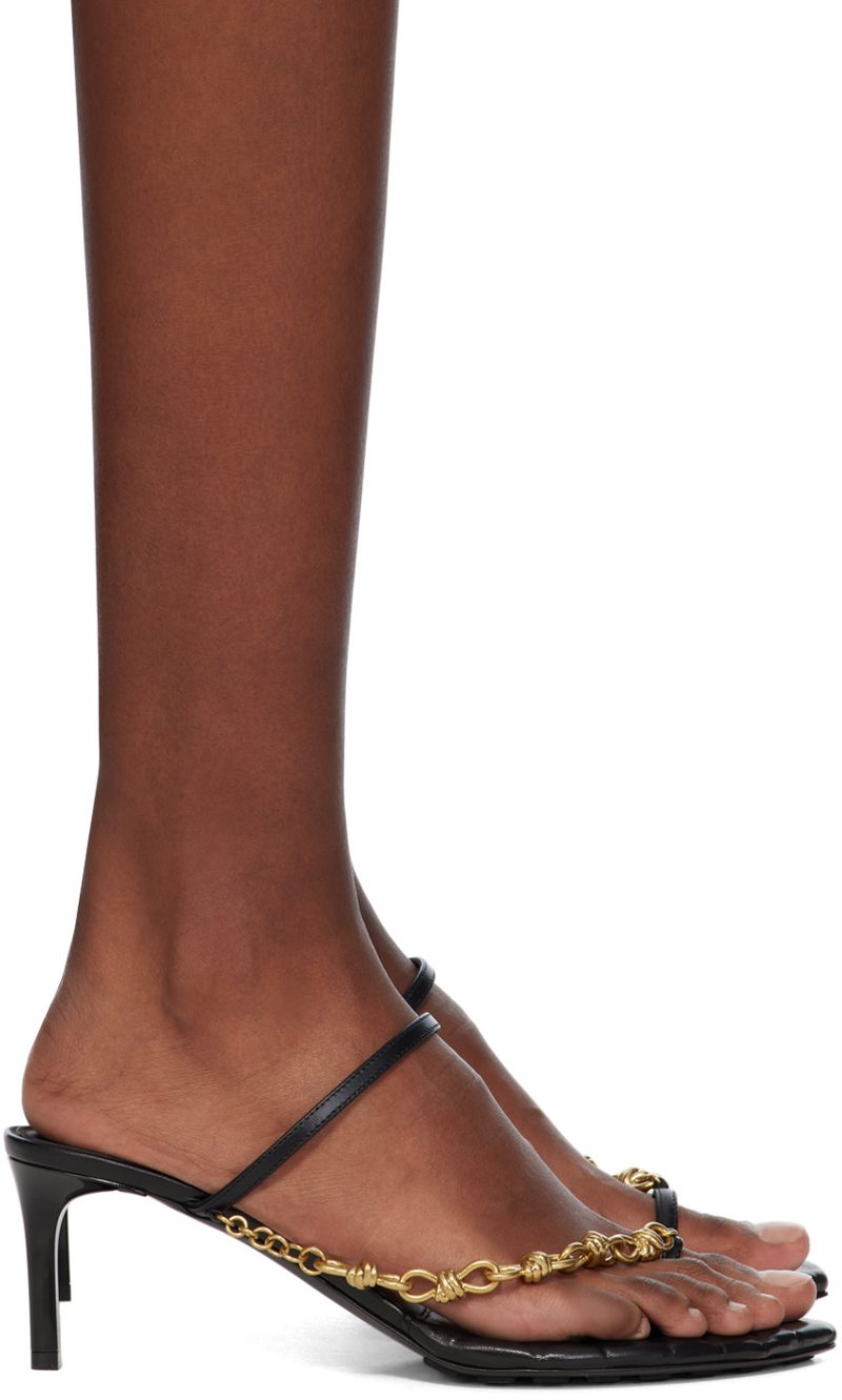 Black Leaf Sandals 241798F125016
