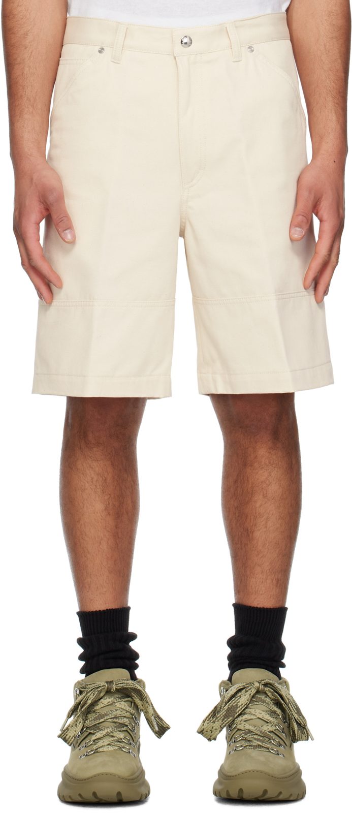 오프화이트 Cotton Bermuda Shorts 251111M193088