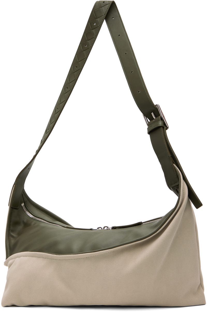 오프화이트 & Green Small Zigzag Bag 242798M170012