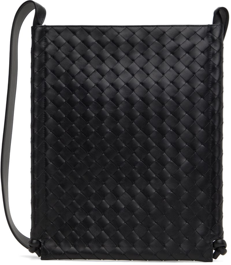 Black Large Flat Loop Pouch 241798M171003