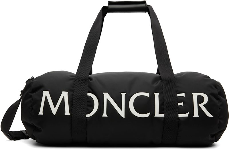 Black Duddle Gym Weekender Duffle Bag 252111M169002