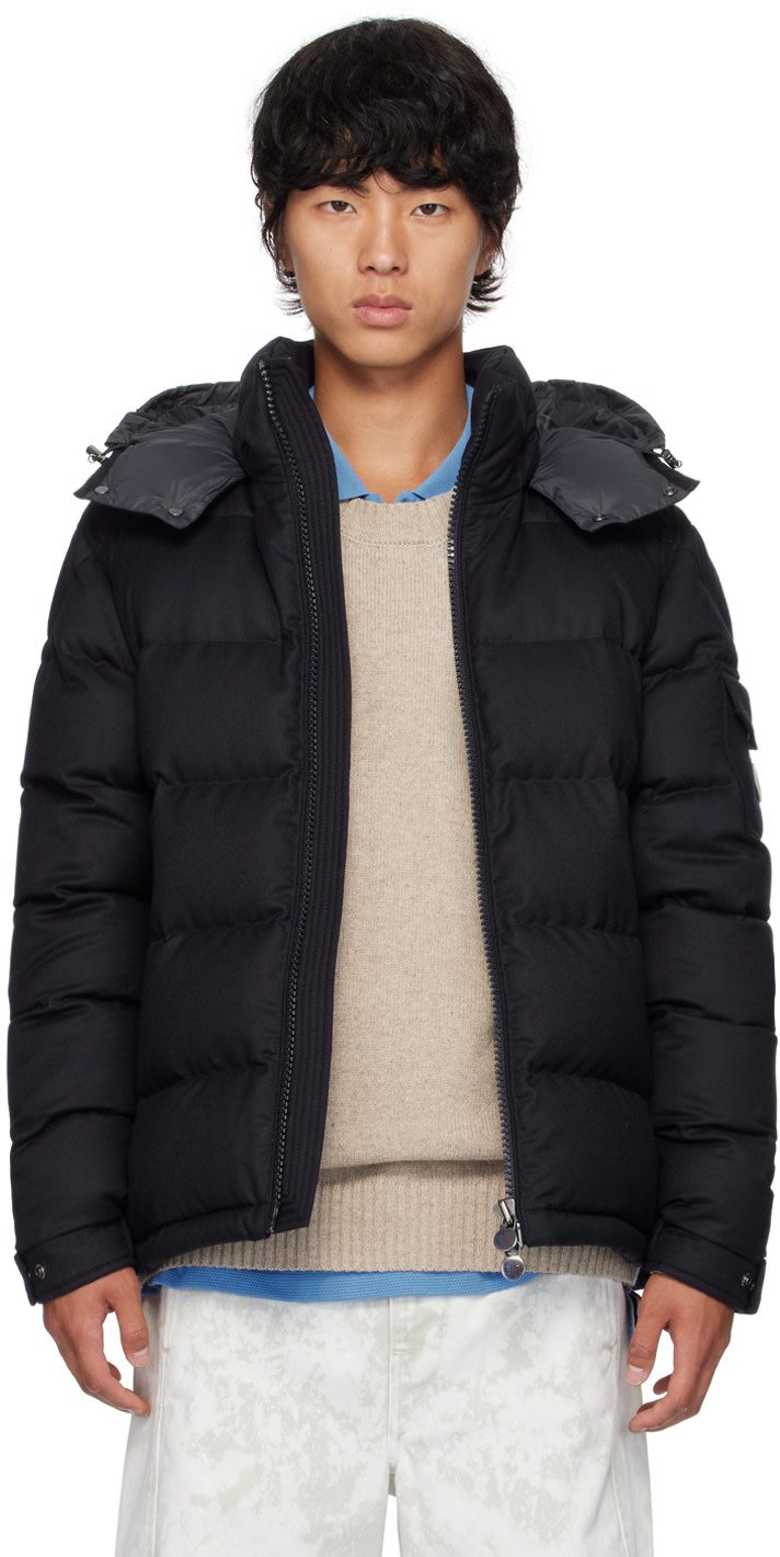 Navy Montgenevre Down Jacket 242111M178017