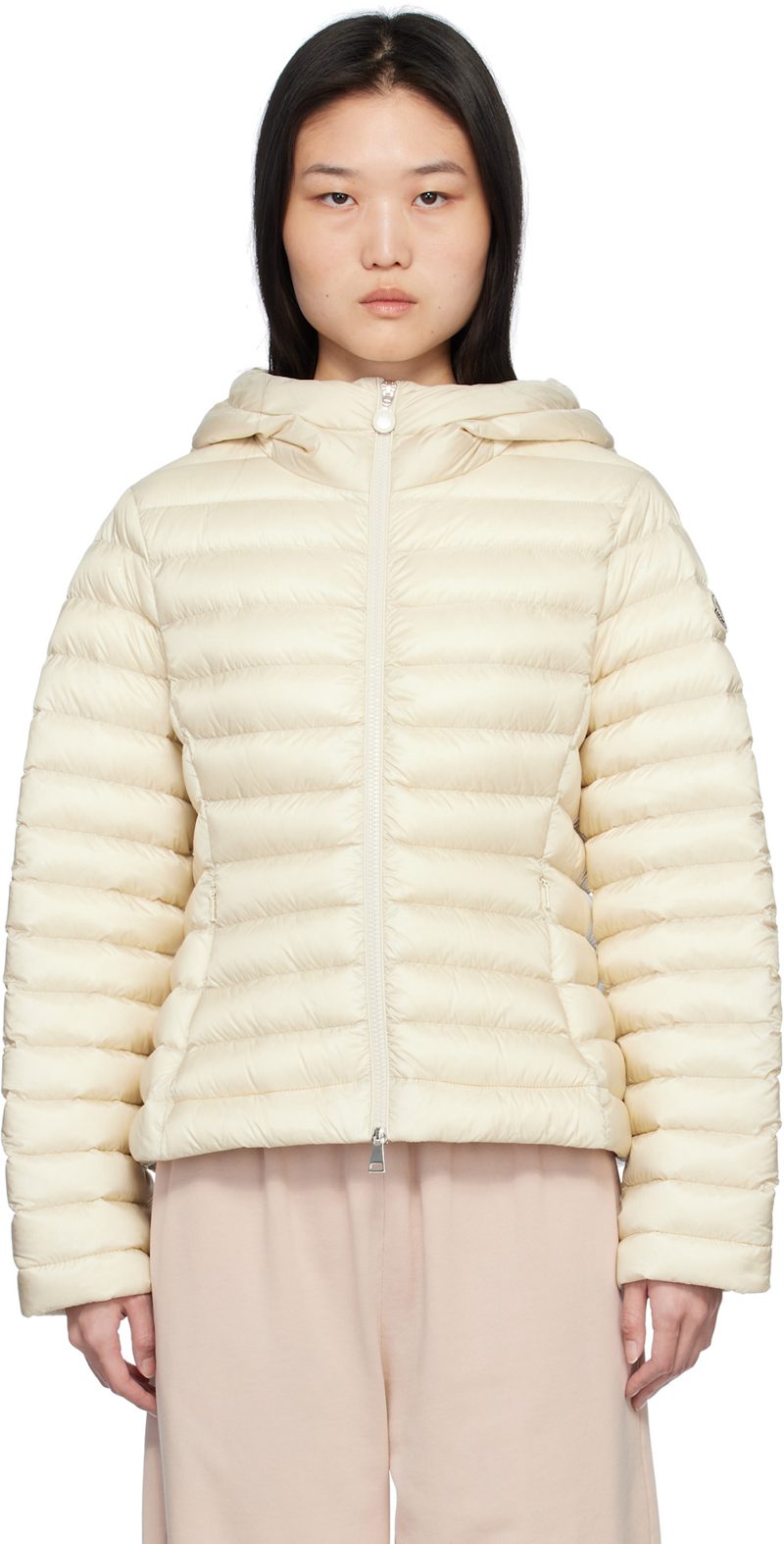 Beige Ige Down Jacket 251111F061006