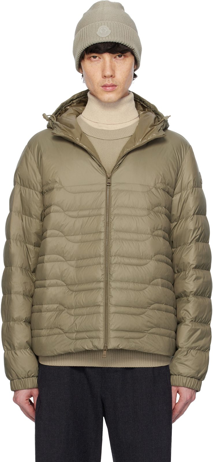 Khaki CP Archivio Creativo Aleso Down Jacket 251111M178016