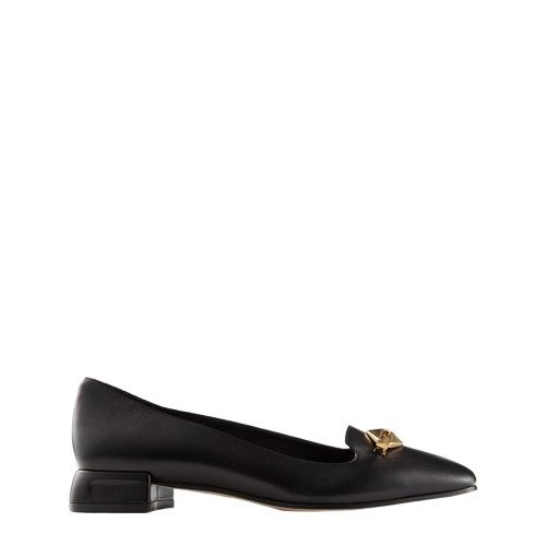 Womens Ravi Leather Ballerina Flats