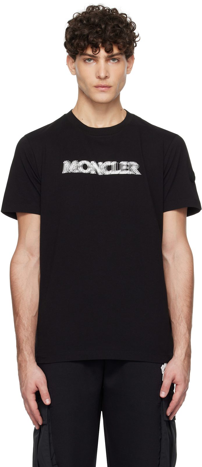 Black S/S T-shirt 251111M213058