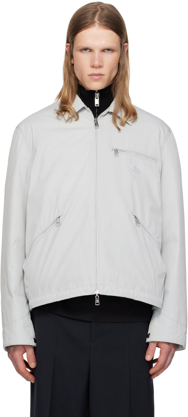 Gray Cidone Reversible Down Overshirt 251111M180050