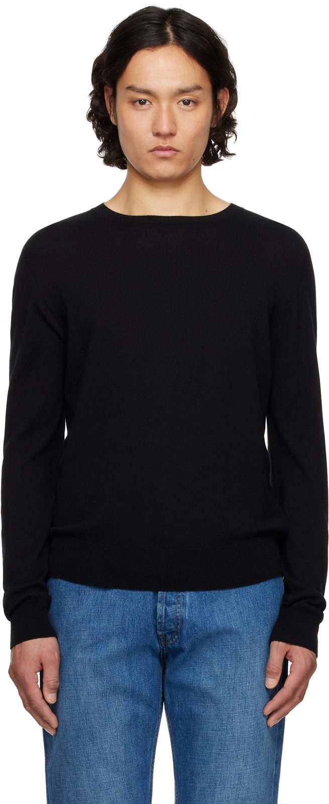 The Row Black Rowley Sweater 251359M201008