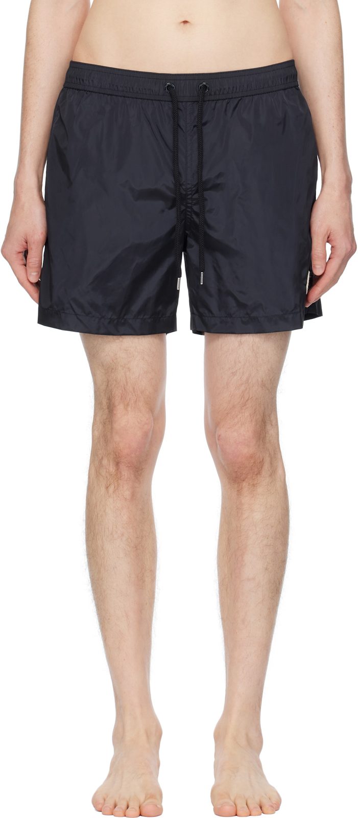 Navy Logo Patch Swim Shorts 251111M208004