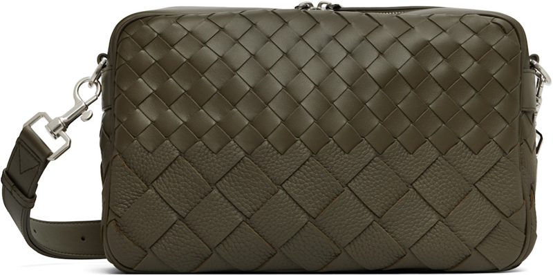 Green Intrecciato Camera Bag 252798M170013