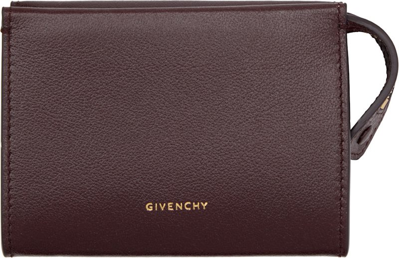 Burgundy Day Zipped Card Holder 252278F037001