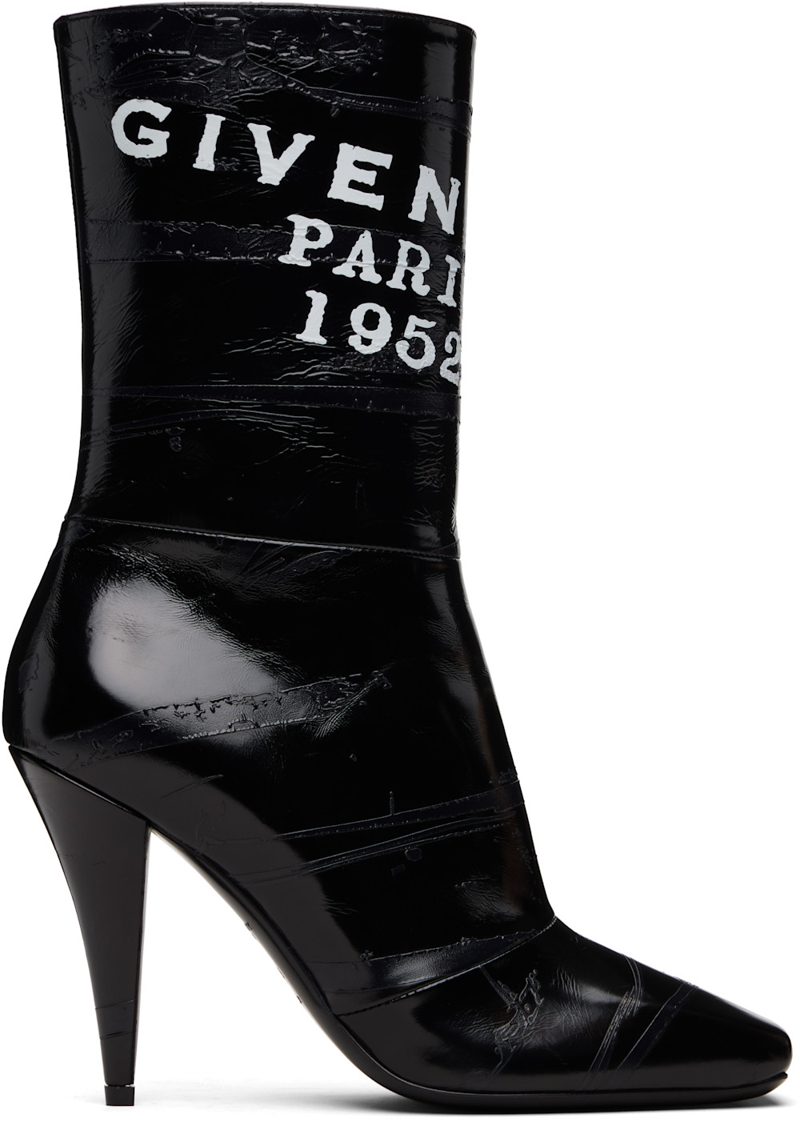Black Sliced Square [지방시] Tape Boots 252278F113005