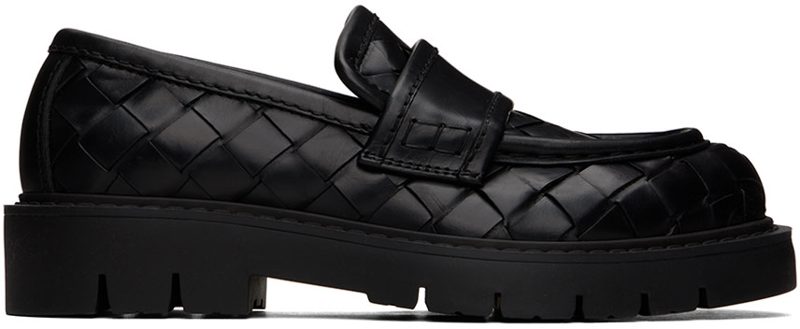 Black Haddock Loafers 242798F121003