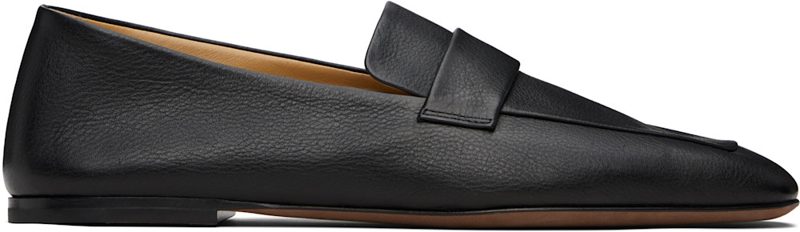 The Row Black Square Loafers 252359F121005