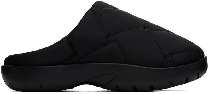 Black Snap Slip-On Loafers 242798M231000