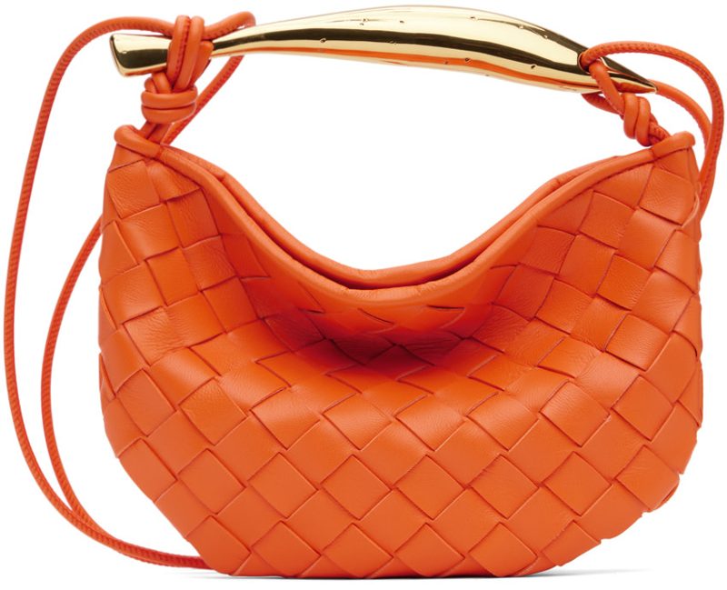 Orange Mini Sardine Bag 241798F048024