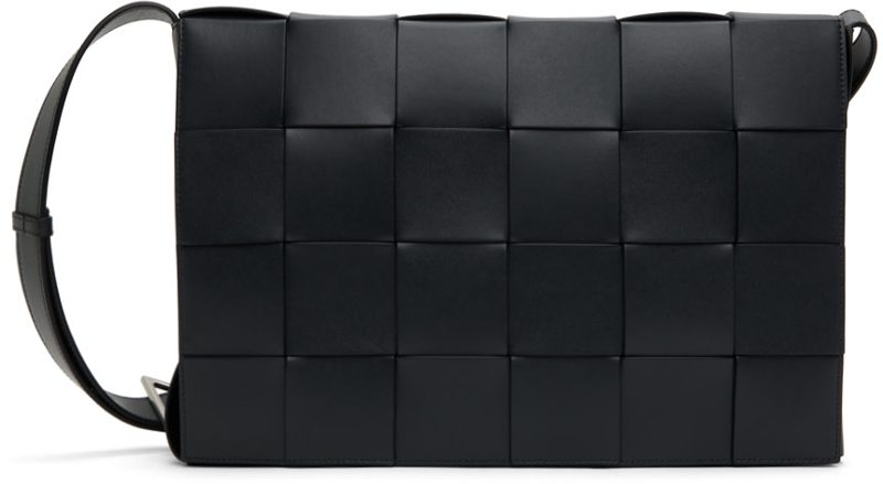 Black Maxi Cassette Bag 241798M170019