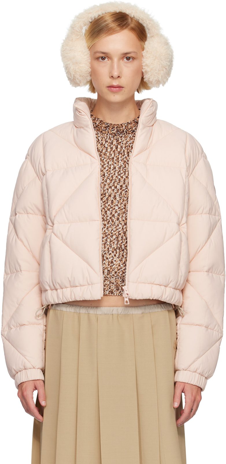 Pink Anafi Down Jacket 252111F063028