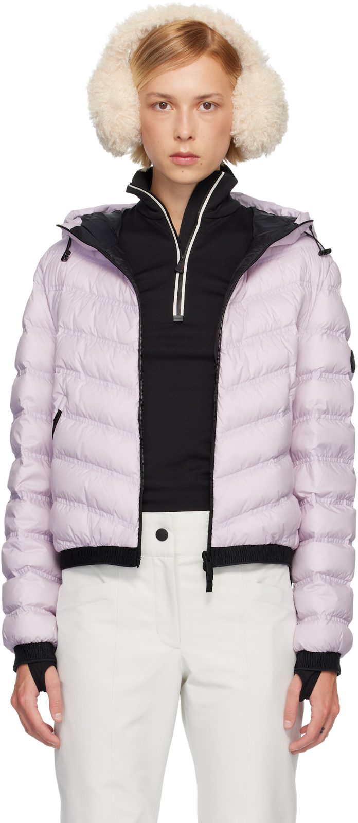 Purple Pandelon Down Jacket 252111F063015