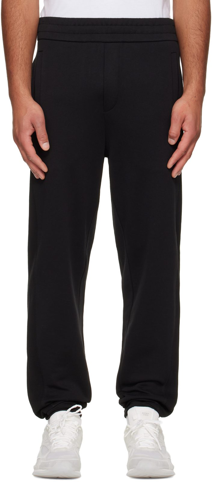 Black Cotton Sweatpants 252111M190002