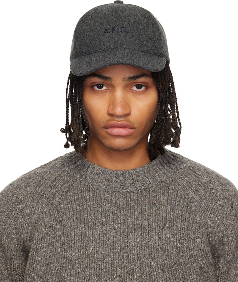 Gray Charlie Baseball Cap 261252M139003