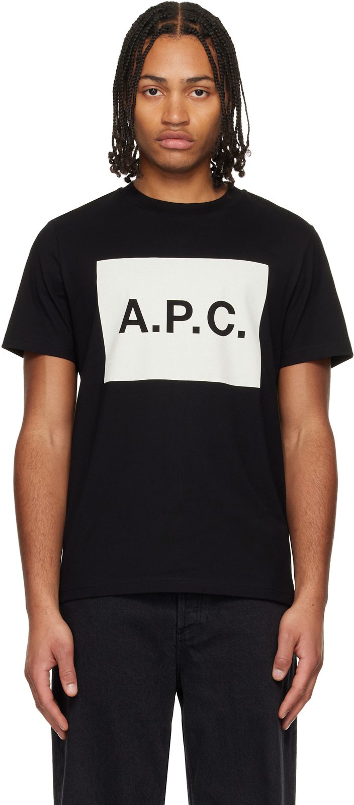 Black Cotton T-shirt 261252M213026