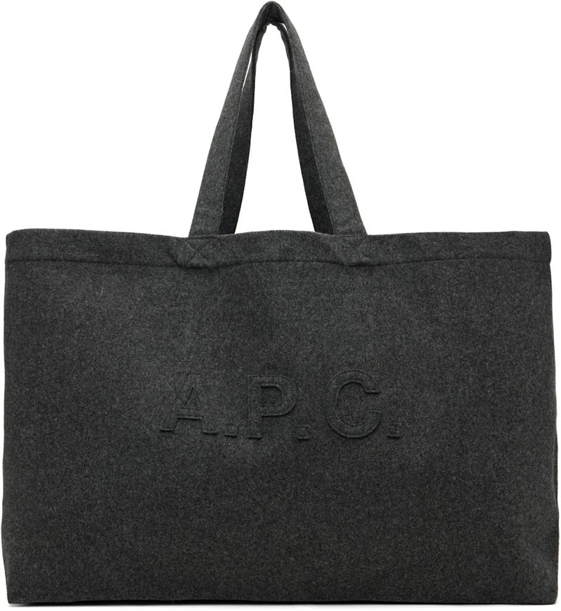 Gray Trapeze Shopping Tote 261252F049046
